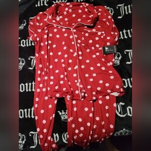 Kate Spade New York Red And Pink Polkadot Pajamas Size Medium (Price Is Firm)